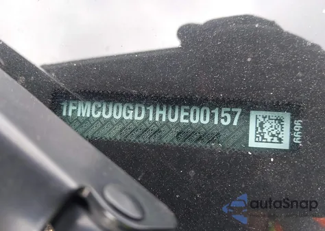 2017 Ford Escape Se из США, поврежденный, VIN 1FMCU0GD1HUE00157